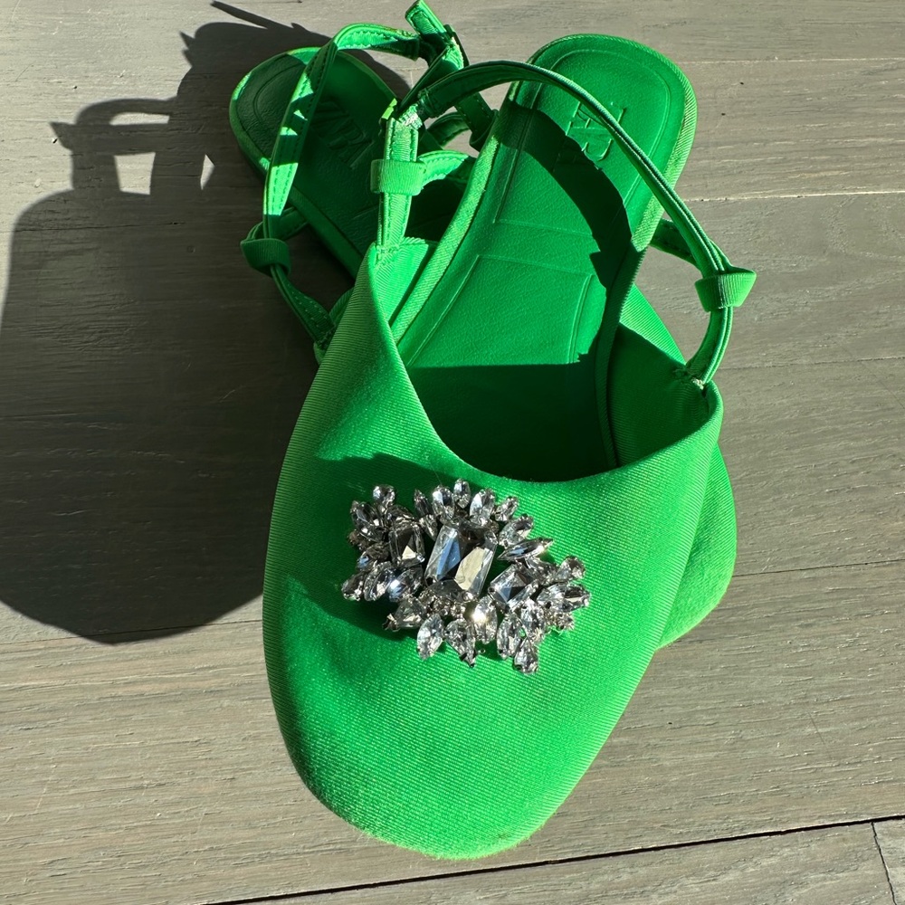 Zara kids size 30 open back shoes